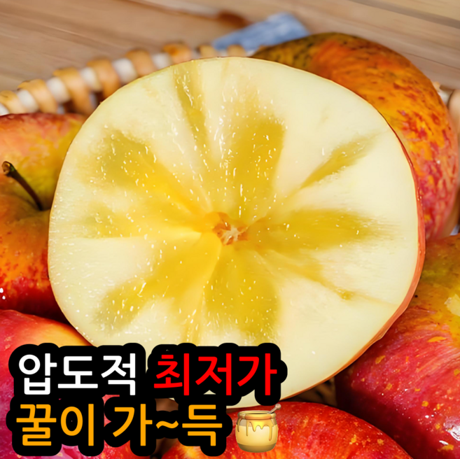[쿠폰확인필수]초특가 꿀이가득 당도보장 못난이 부사사과, 1박스, 10kg