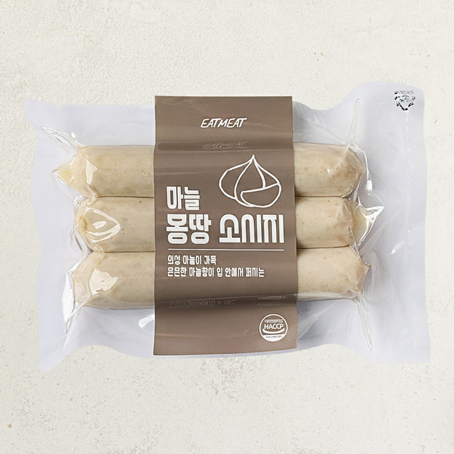 잇밋 마늘(의성) 몽땅 소시지 수제소시지 아질산나트륨 전분 보존료 무첨가, 1개, 190g