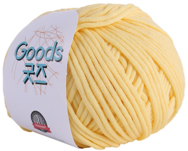 마마니트 굿즈실 10+1 / 굿즈뜨개실 / 굿즈털실, 15 파스텔노랑, 1개