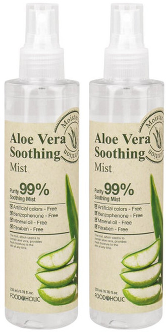 푸드어홀릭 알로에베라 수딩미스트 200ml 2개