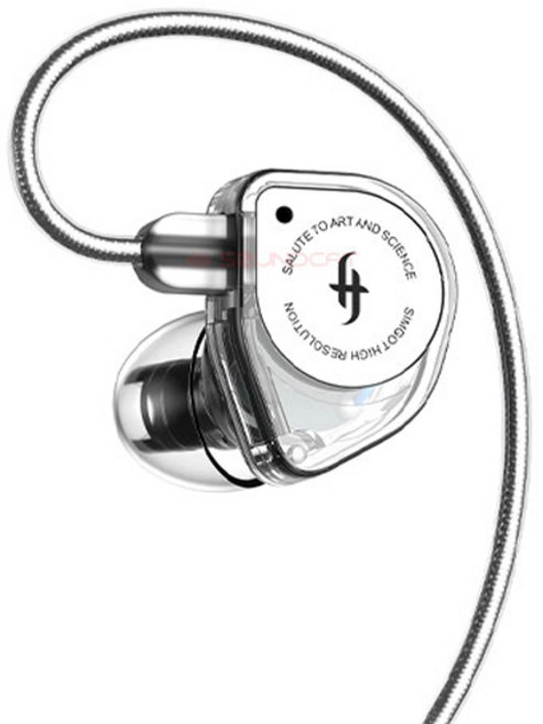 심갓 듀얼 캐비티 다이나믹 이어폰, EW100 MIC, Clear