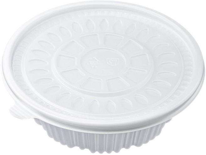 EL 일회용 195파이 미니감자탕용기 소 백색 200개 세트 배달 포장, 1개, 200세트