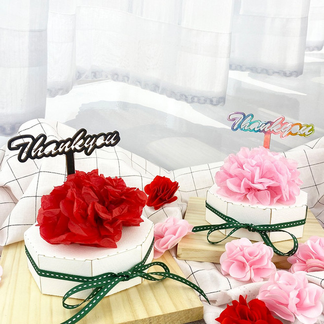 오렌지몰 종이 카네이션 케이크 만들기, 1개, 단일제품