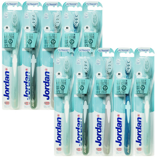 조르단 검프로텍트 칫솔 랜덤발송, 1개입, 10개