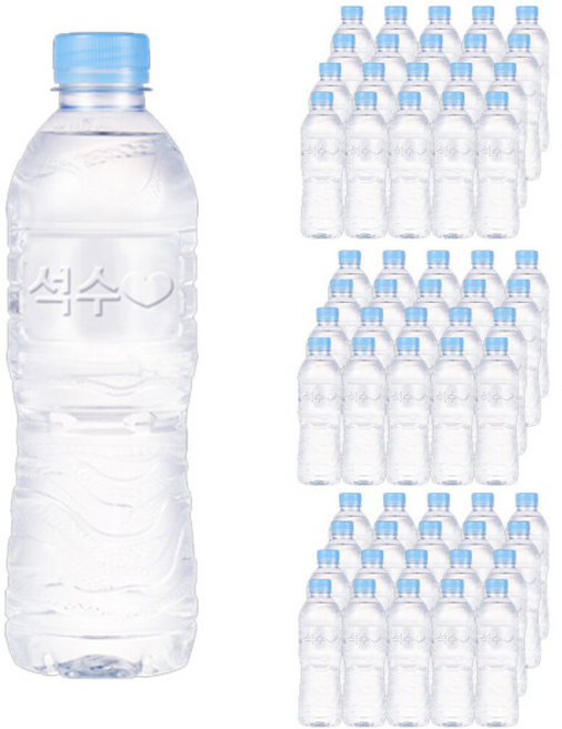 석수 무라벨 생수, 500ml, 3세트