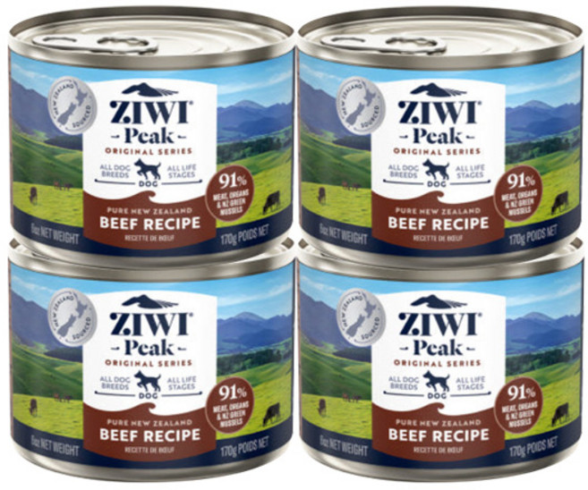 지위픽 독 강아지캔 소고기 170g x 4개 뉴질랜드 생산제품
