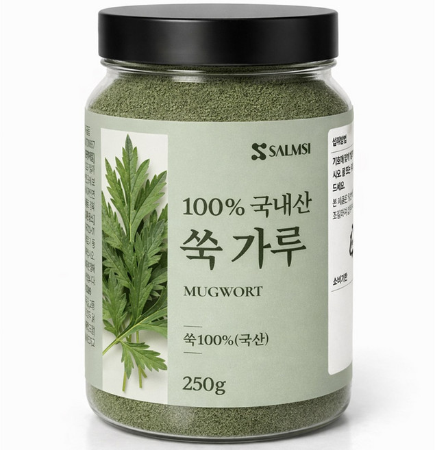 100%국내산 쑥가루 자연산, 1개, 250g