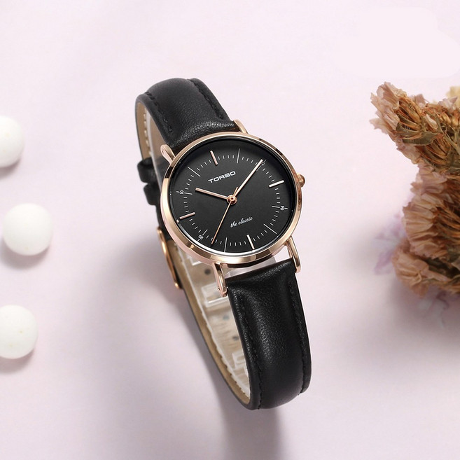 TORSO 토르소 T41L 더클래식 쿼츠 커플 워치 남여 가죽 손목 시계