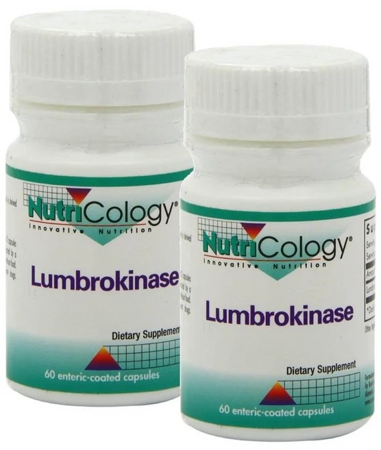 뉴트리콜로지 룸브로키나제 캡슐 Nutricology Lumbrokinase, 2개, 60정 - 쿠팡