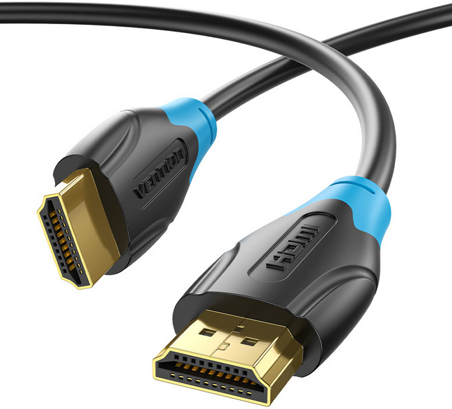 벤션 4K 골드블랙 HDMI 2.0 케이블, 1개, 0.75m