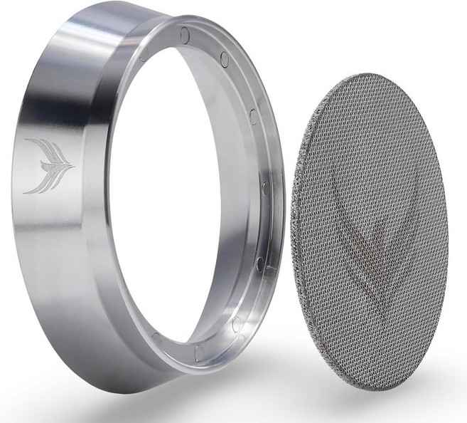 54mm 브레빌 포르타필터 바스켓 프리미엄 에스프레소 머신 액세서리와 호환되는 KNODOS 도징 깔때기 및 퍽 스크린 세트 마그네틱 커피 링 필터, 58mm Magnetic