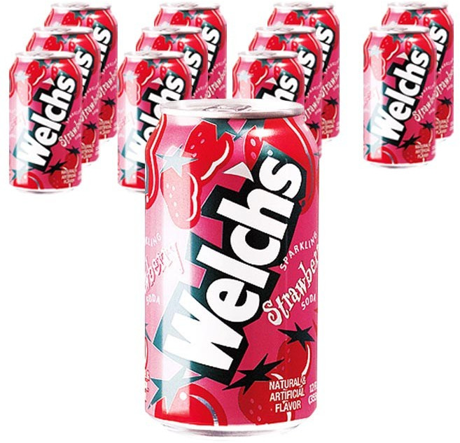 웰치스 스트로베리, 355ml, 12개