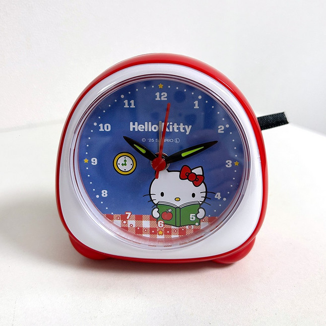 일본 산리오 탁상시계 미니 알람시계 정품, 레드