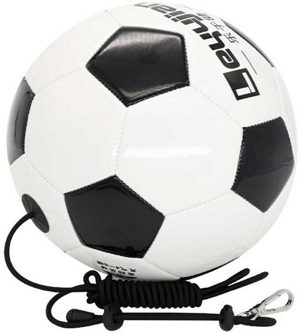 헤딩볼 리턴볼 연습공 줄달린 끈달린축구공 축구 훈련 3호 축구공 세트1 흑백, 2호 축구공 풀세트
