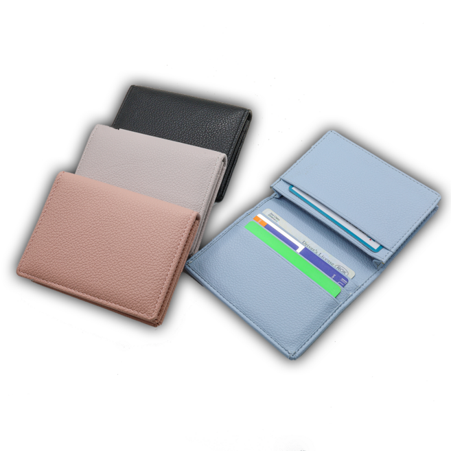 베이직 카드 명함 슬림 가죽 비즈니스 반지갑