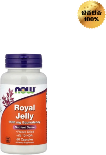 나우푸드 로열젤리 500mg 캡슐 60정, 1개 - 쿠팡