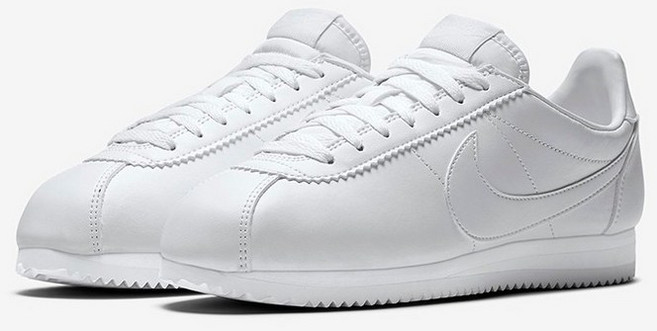 나이키 우먼스 코르테즈 레더 포레스트 검프 흰빨 화이트 레드 807471