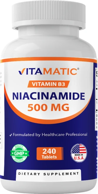 비타매틱 나이아신아마이드 500mg - 240정, 1개, 240회분 - 쿠팡