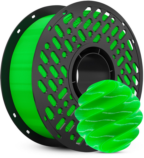 CaiLab PETG 3D 프린터 필라멘트 1.75mm 1kg 고인성 친환경 소재 | 뱀부랩 3D 프린터(P1S P2S A1등) 호환, 대나무 그린, PETG 1KG