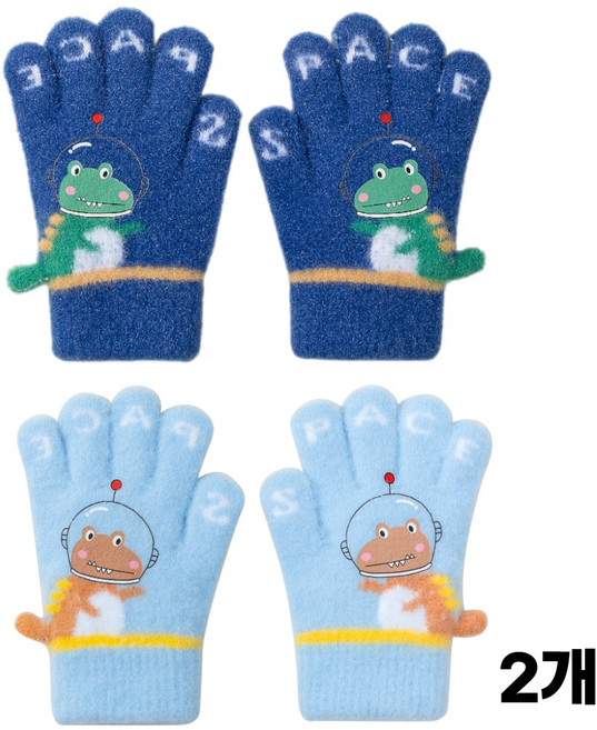 [타임세일] 하루박스 KC인증 1+1 아동 유아 아기 키즈 공룡 겨울 장갑