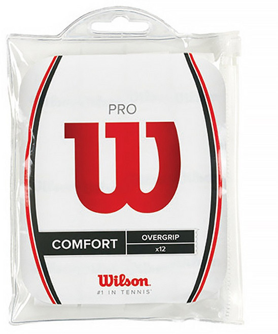 윌슨 라켓용 프로 오버그립 12p WRR9365WH, 화이트, 1개