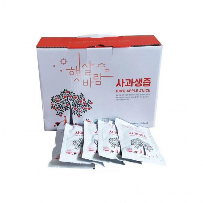 루미나D 햇살바람 사과생즙 110mlx50봉 1박스, 1개, 1ml