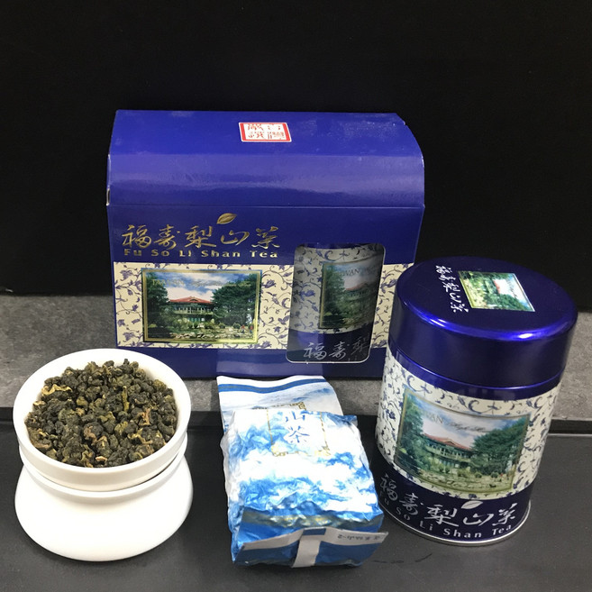 自在坊茶具 福壽梨山高山烏龍茶 二兩罐裝禮盒組 濃香款 高CP值 冬茶上市, 福壽梨山茶, 1個