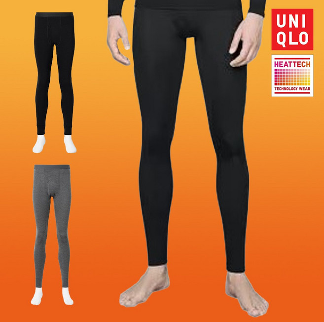 [매장판]유니클로 남성 히트텍 하의 내의 발열 내복 타이즈+STOC파우치