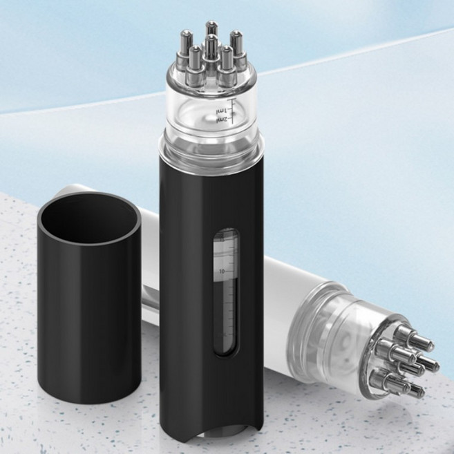 헤어 토닉 도포기 미녹시딜 두피 마이녹실 탈모 영양제 탈모약 발모제 앰플 소분 휴대용 여행용, 블랙, 1개