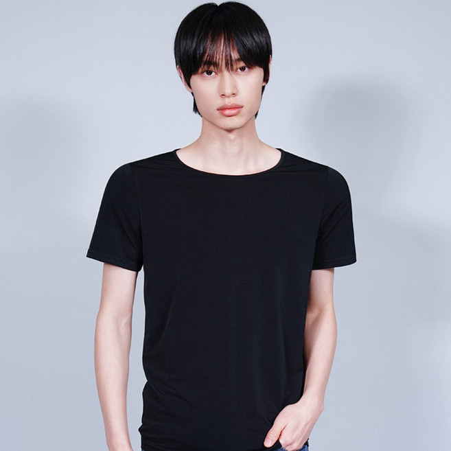 디바라 +4.5CM 남자 어깨뽕 보정속옷 티셔츠 런닝 X1.5 핏체인저 라운드넥