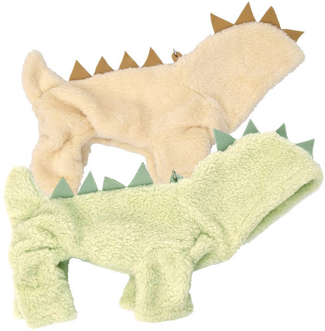 개인싸 공룡 올인원 강아지겨울옷, 1개, 그린