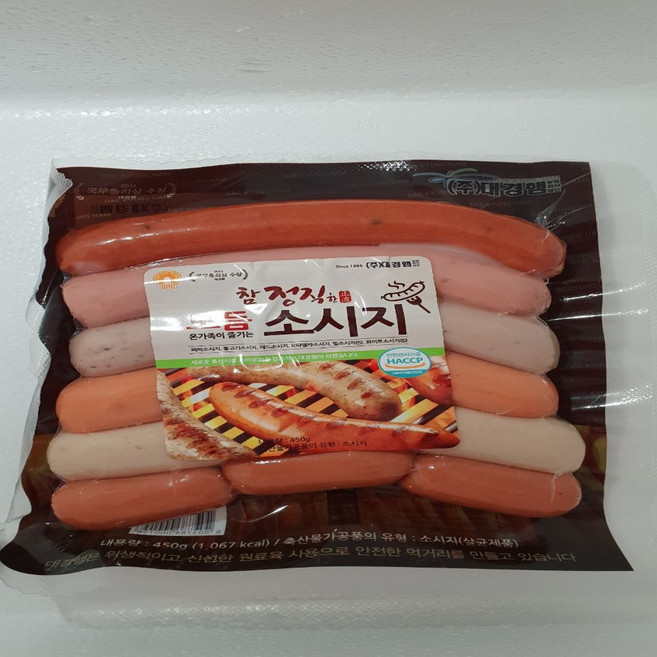 대경햄 참 정직모듬소시지 450g모듬소세지450g 대경모듬450g 어육소시지, 5개, 450g