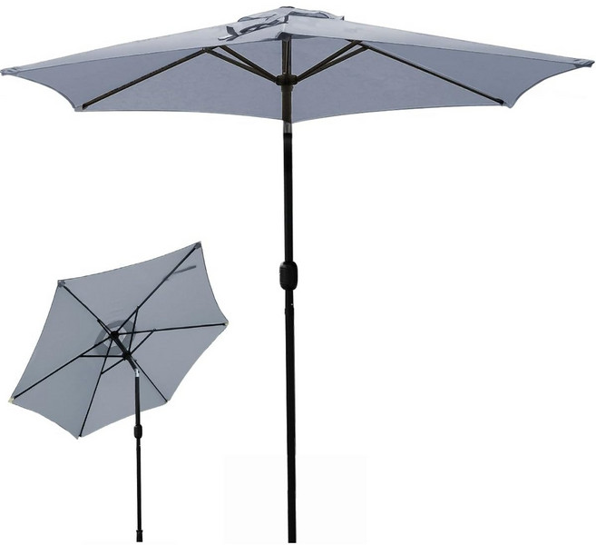 낚시 파라솔 심플 대형 사각 파라솔 전원주택 마당 정원 야외용 테라스 루프탑 테라스 야외 원터치 다용도 경량 캠핑 야외 파라솔 230cm 4-5 인용, 그레이