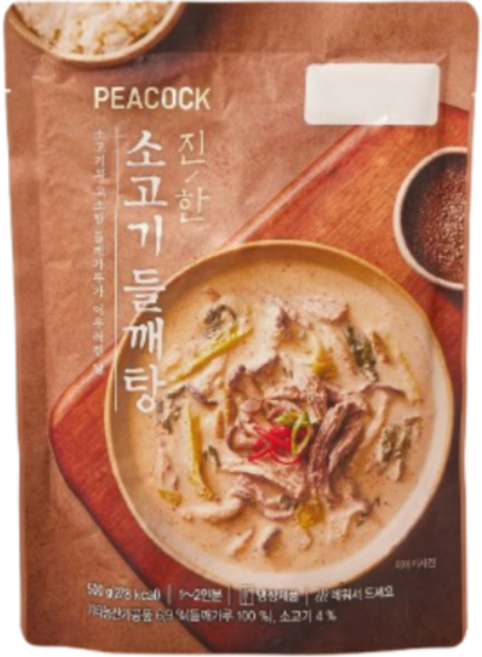 피코크 진한소고기들깨탕, 3개, 500g