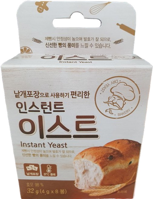 브레드가든 인스턴트 이스트, 32g, 4개