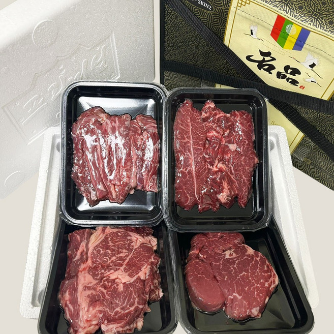 명품 국내산 육우 소고기 등안갈특 선물세트 1kg JT 설날 명절 구이용 추석, 1세트