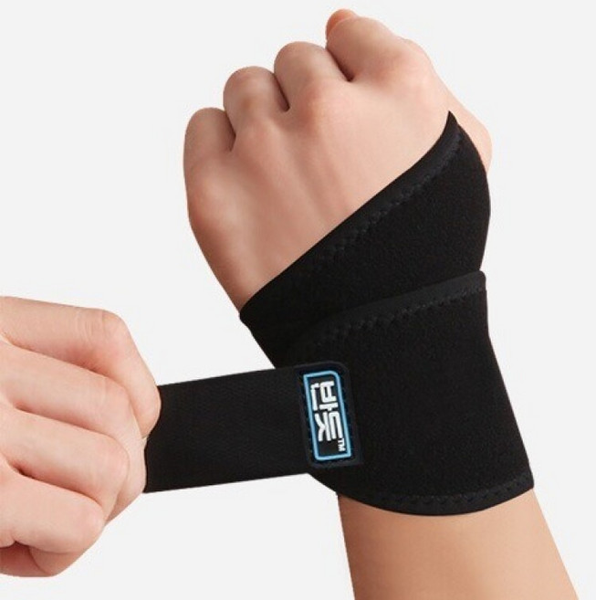 반듯 Bandt 벨크로 손목 보호대 BCH001, 1개, 블랙