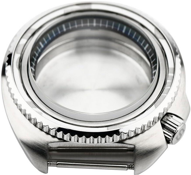 LIZHUYA NH35 Case 42mm Watch for Mod NH34 NH36 Seiko Tuna Parts Silver