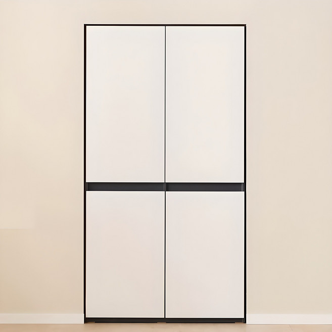 데코앤비 빌트인 화이트 다용도 광폭 4도어 주방 팬트리수납장