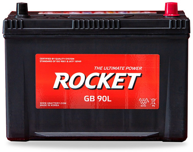 로케트 GB 90L 올뉴카니발 트라제XG 싼타페CM 배터리, 폐전지반납, 공구대여, 1개
