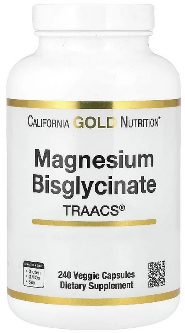 캘리포니아골드뉴트리션 마그네슘 비스글리시네이트 200mg 240캡슐, 240정, 1개 - 쿠팡