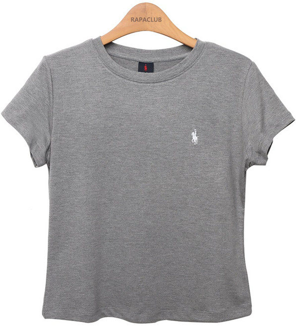 라파클럽 여성 라운드 세미크롭 티셔츠