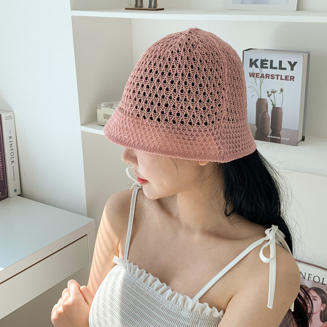 C.[1+1]바캉스 뜨개 니트 여름 버킷햇