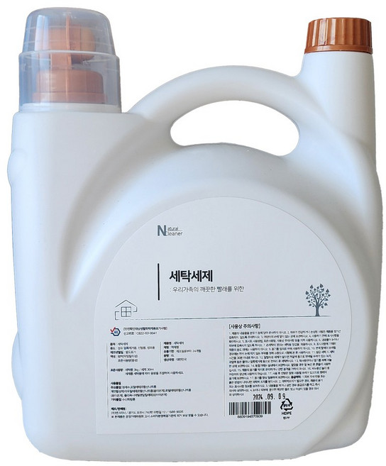 엔크리너 대용량 세탁세제 고농축 밸브형 6L, 1개