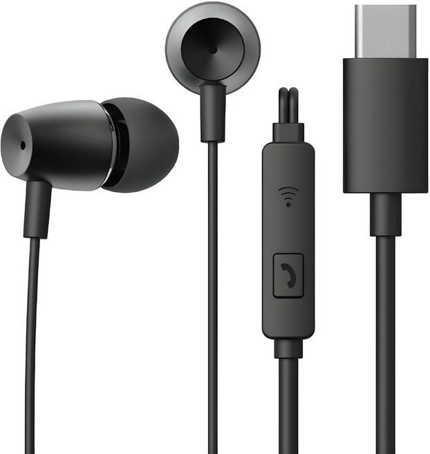 아이리버 패시브 노이즈캔슬링 커널형 아이폰 갤럭시 노트북 데스크탑 호환 C타입이어폰, BVC-160, 블랙