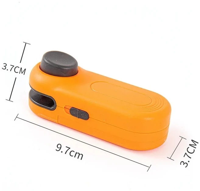 미니 스낵 밀봉기 식품 밀폐 보장 유통기한 플라스틱 백 진공 2026 신제품, 03 orange