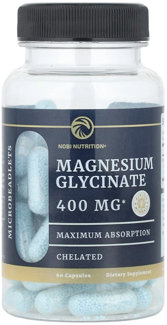 노비 뉴트리션 마그네슘 글리시네이트 60캡슐 (캡슐당 200mg) NOB-27452, 1개, 60정 - 쿠팡