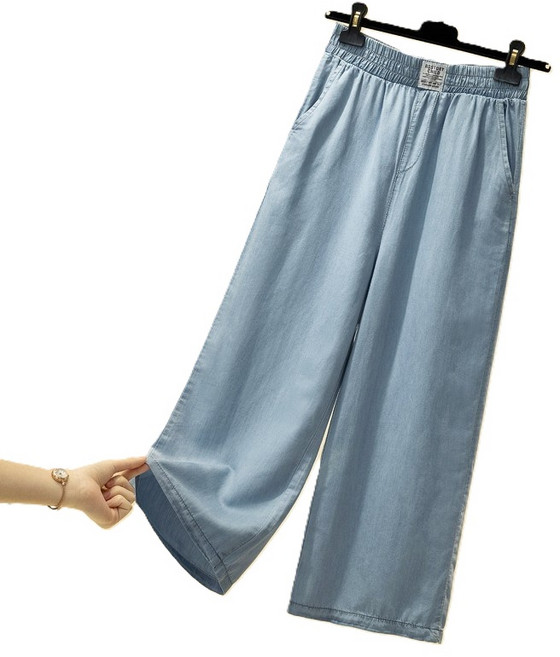 섹시하니 여성 데님 9부 배기팬츠 똥싼바지 텐셀 청바지 DMA81