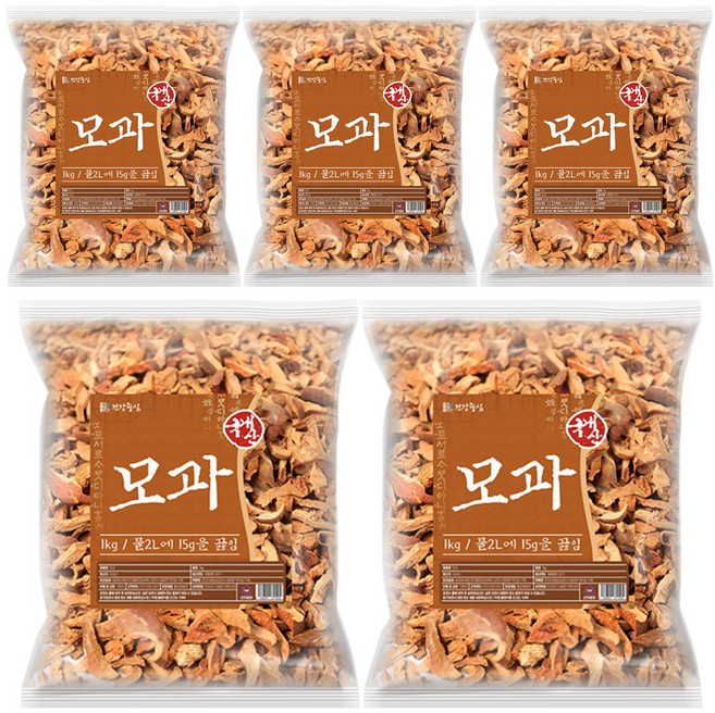 건강중심 국산 말린 모과 차 건모과 1kg, 5개