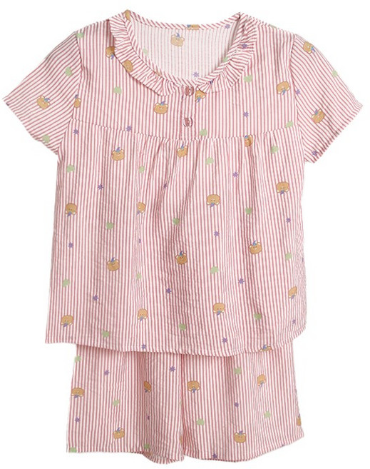 폭스 풍경인견 프릴 반팔 잠옷세트 E4 여아동